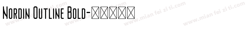 Nordin Outline Bold字体转换